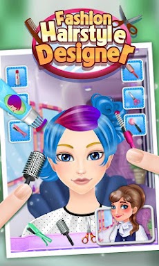 ファッションヘアデザイナー - 無料子供のゲームのおすすめ画像1