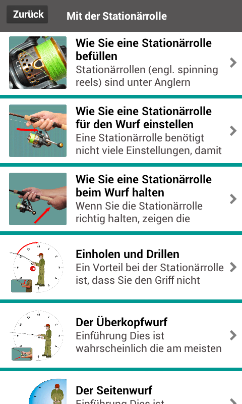 Wurftechniken- Raubfischangeln Screen 2