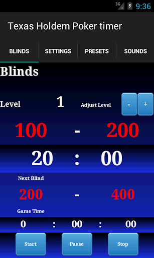 Texas Holdem Poker Timer