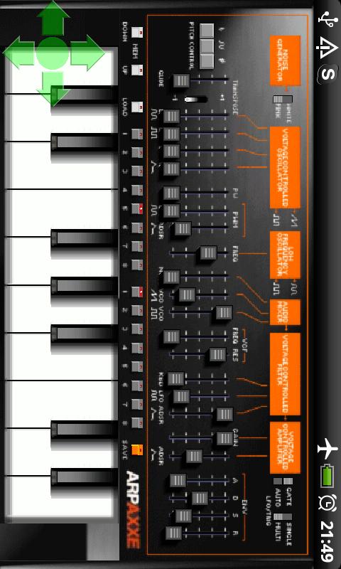 Axxe Synthesizer Screen 1