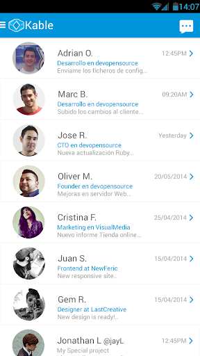 【免費通訊App】Kable Mensajería para empresas-APP點子