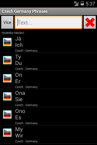 Germany Czech Phrases