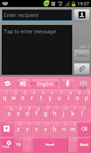 Pink Keyboard Hearts GO - screenshot thumbnail