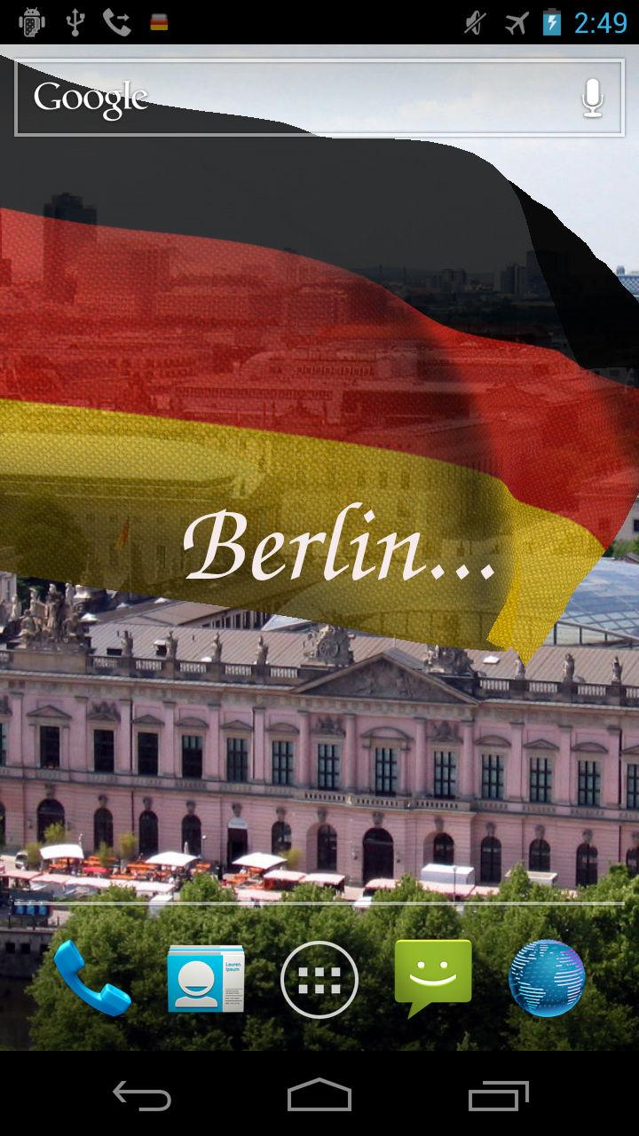 3D Germany Flag Screen 3
