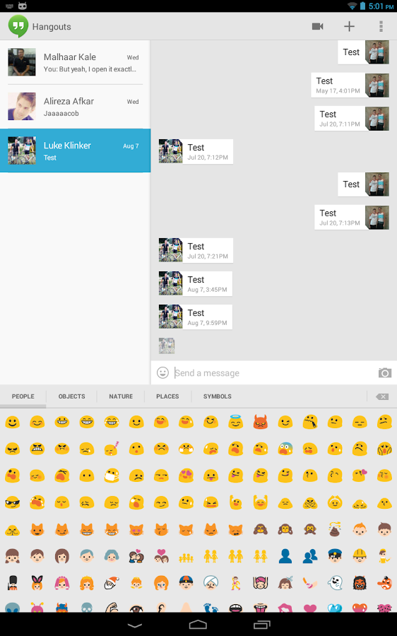 Sliding Emoji Keyboard - screenshot