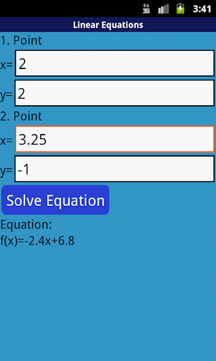 Linear Equations