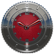 Clock Widget Red Elephant