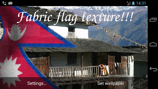 download 3D Nepal Flag Live Wallpaper free