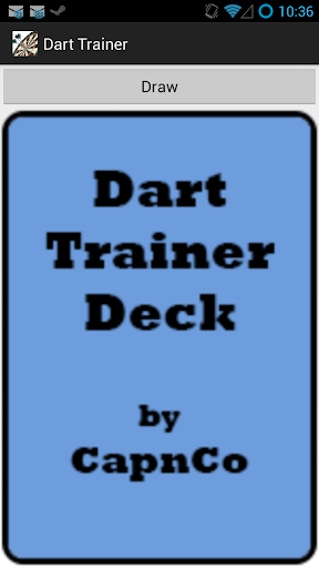 Dart Trainer Card Deck