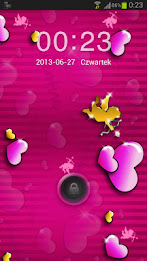 Lovely růžové Theme GO Locker poster 1