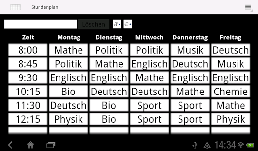 Timetable Screenshots 14