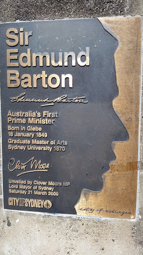 Sir Edmund Barton Australia's First Prime Minister Plaque 