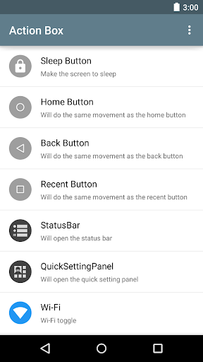 Action Box - Setting Toggles