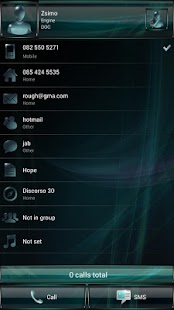 Lastest Dialer GlassAqua Metal theme APK for Android