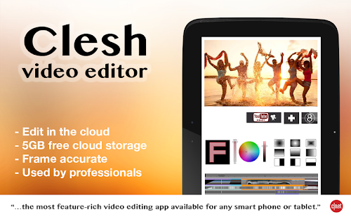 Android application Clesh Video Editor screenshort