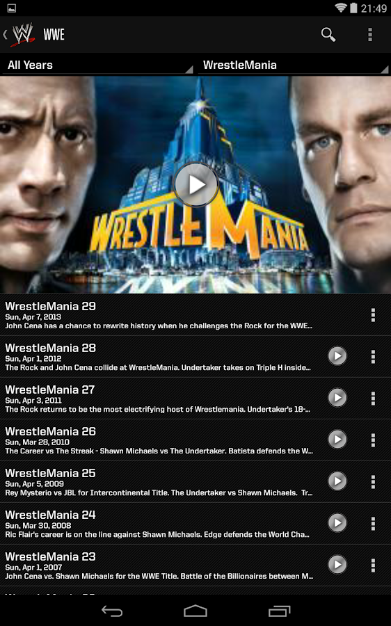 WWE Android Apps on Google Play