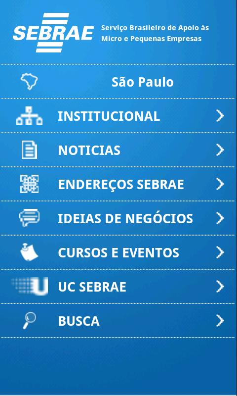 SEBRAE Screen 1