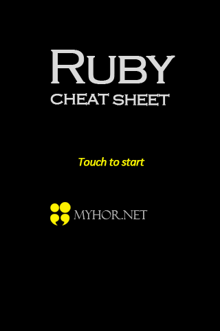 Ruby Cheat Sheet