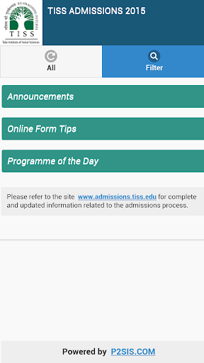 TISS ADMISSIONS 2015