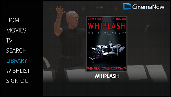 CinemaNow for Android TV Screenshots 1