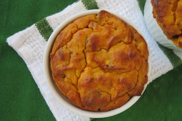 Thanksgiving Savory Bacon Butternut Squash Souffle