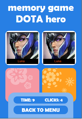 memory game DOTA Heroes