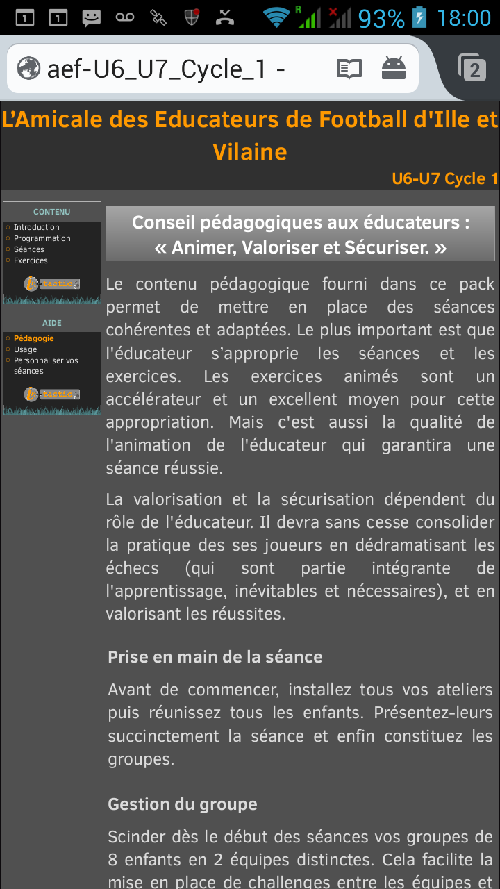 Ecole de Football U6-U7 Cycle1 Screen 3