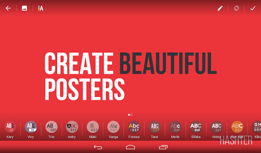 Screenshot Hashter: Gorgeous poster-maker v1.0