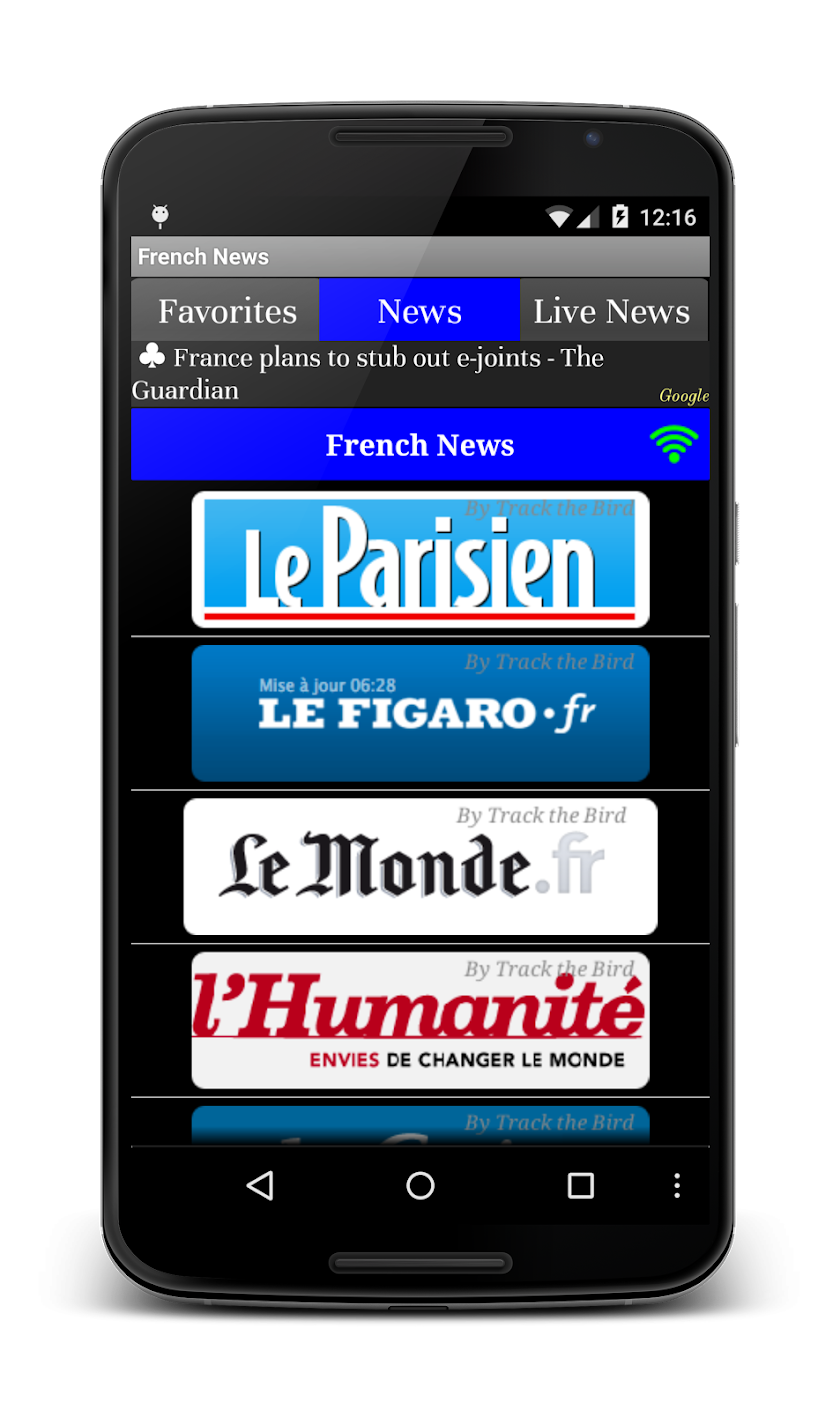 All French News Live Papers Screen 1