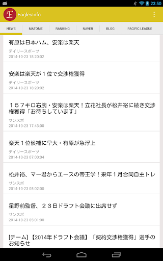 イーグルスニュースを簡単に知れる EaglesInfo