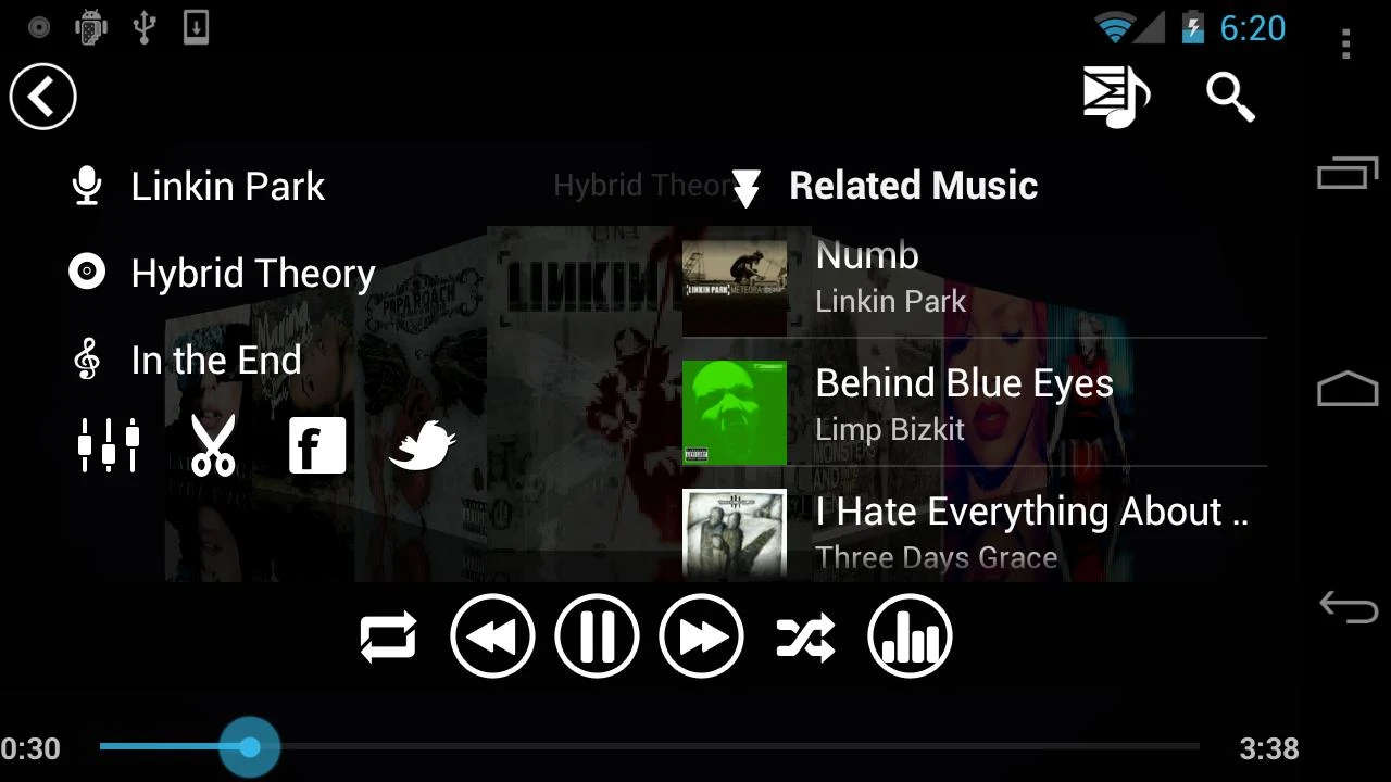 Fusion Music Player - screenshot