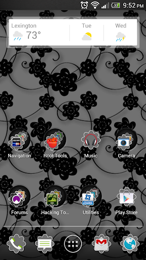 Floral Print Silver Theme