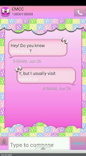 FlowersNBows/GO SMS THEME Screenshots 1