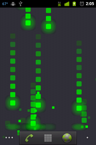 Pixel Rain Live Wallpaper
