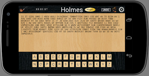 Android application Holmes Cryptic Cipher Puzzle screenshort