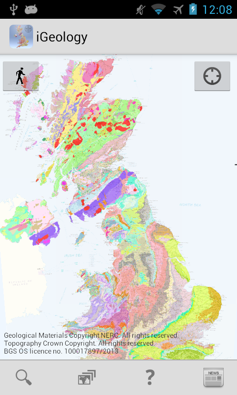 Android application iGeology screenshort