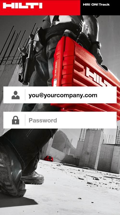 Android application Hilti ON!Track screenshort