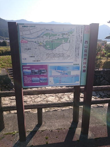 北はりま田園空間博物館 西山島田用排水路説明板