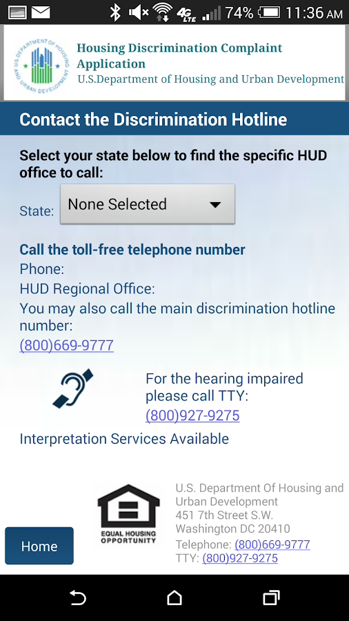 HOUSING DISCRIMINATION FORM Android Apps on Google Play