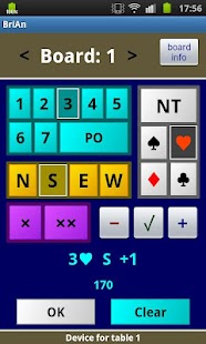 BriAn Electronic Bridge Scorer Screenshots 1