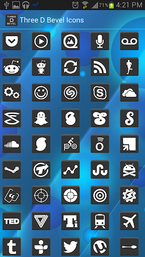 【免費個人化App】Three D Bevel Icon Pack-APP點子