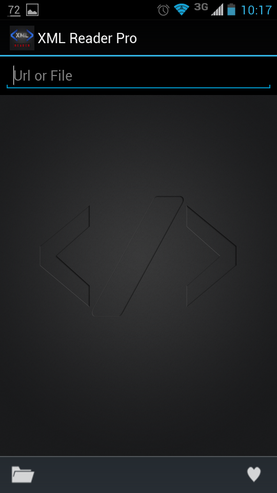 XML Reader Pro Screen 1
