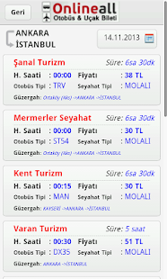 Otobüs Uçak Biletleri Screenshots 2