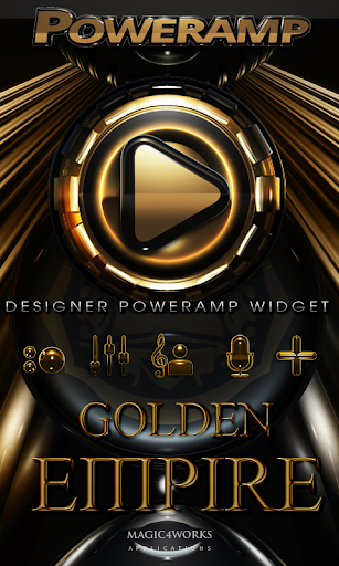 Poweramp Widget Golden Empire