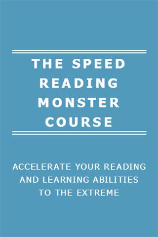 免費下載教育APP|SPEED READING MONSTER COURSE app開箱文|APP開箱王