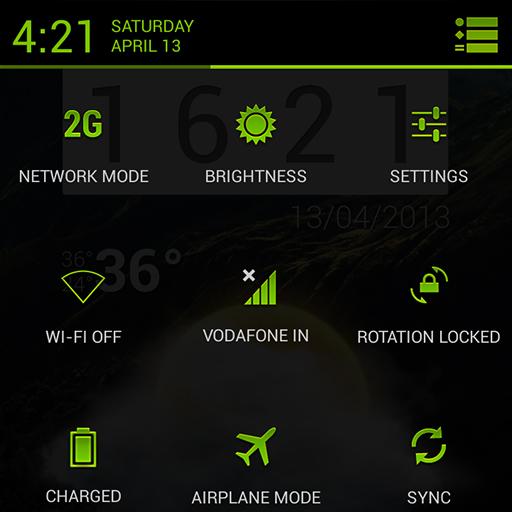 Neon Green Theme CM11/PA/MAHDI LOGO-APP點子