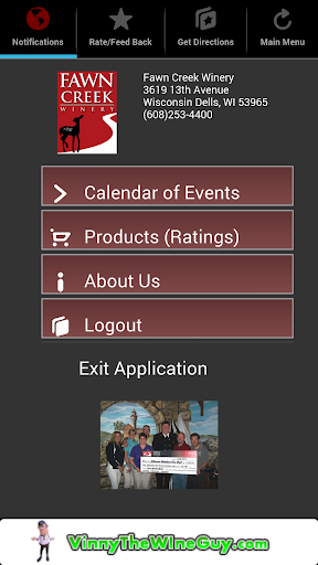 Fawn Creek Winery Mobile App