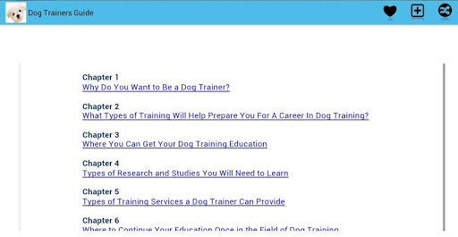 Dog Trainers Guide