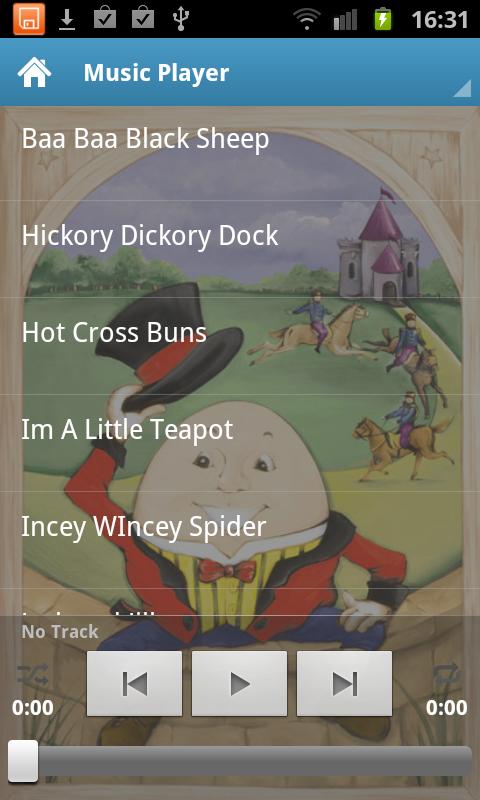 Nursery Rhymes Player Screen 2