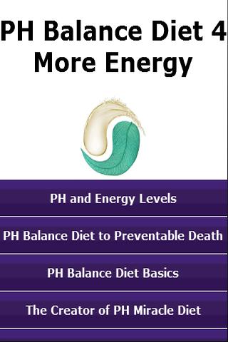 PH Balance Diet 4 More Energy